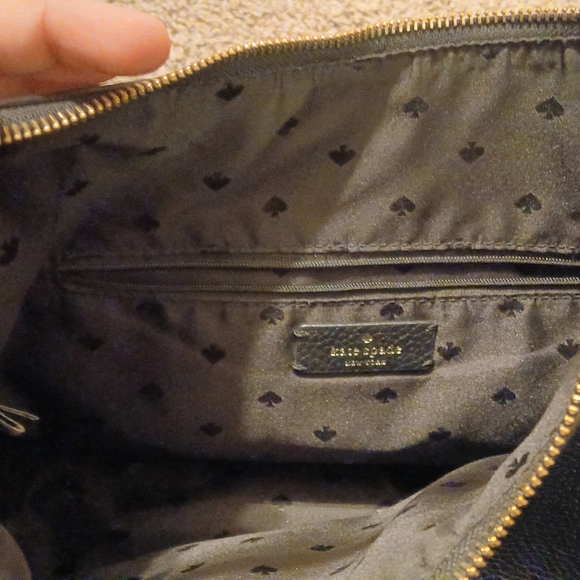 👜 Kate Spade Weston Hobo Shoulder Bag | Black Pebbled Leather | Gold Hardware - Picture 4 of 8